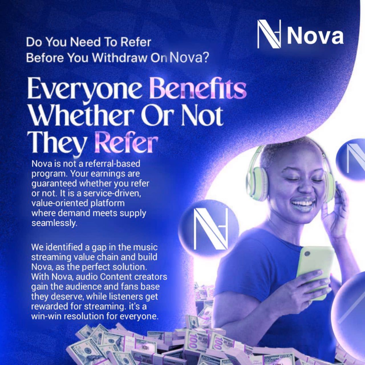 Stream and Earn with Nova